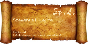 Szemenyei Laura névjegykártya